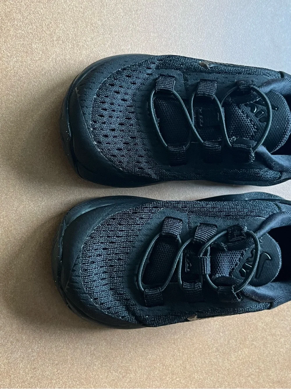 Nike Air Max 270 Toddler Kids Triple Black Sneakers Size 5C, Blackout Shoes